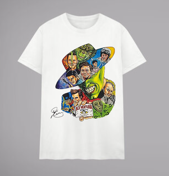 The Many Faces of Jim Carrey Graphic T-shirt